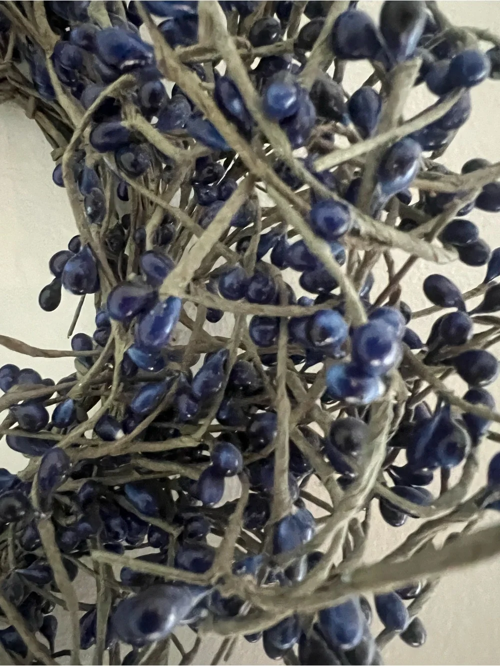 Blue Berry Twig Wreath - Home Accents